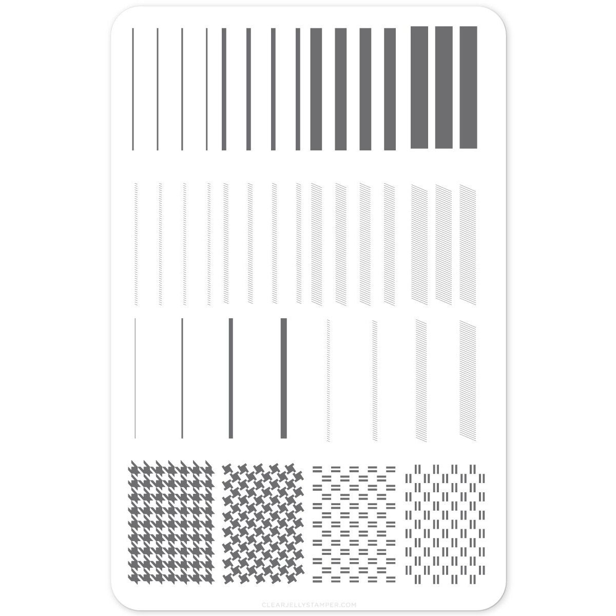 Clear Jelly Stamper- Got Plaid? (CjS-56)