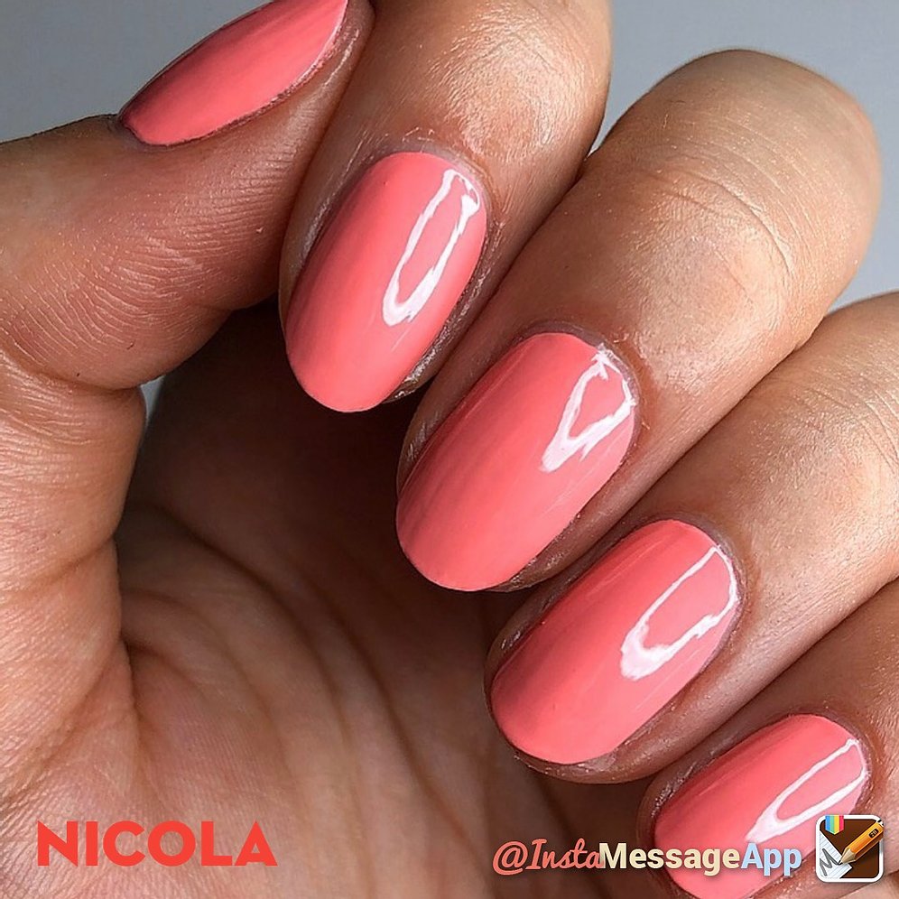 Plain Nails with gel Thin Stiletto False Nails Coral Pink Like A Smile  Shiny Color Nail Art Tips - AliExpress