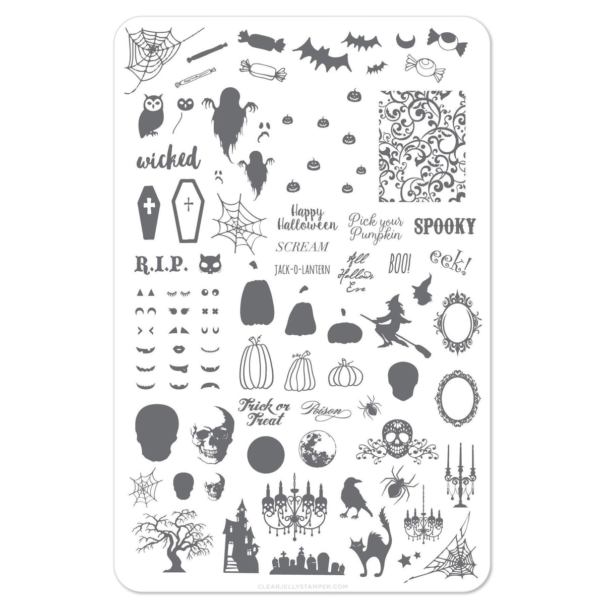 Clear Jelly Stamper- Haunted Mansion (CjSH-20)