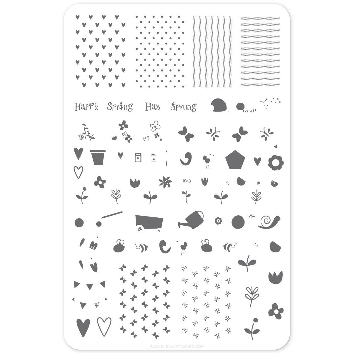 Clear Jelly Stamper- Spring has Sprung (CjSH-17)