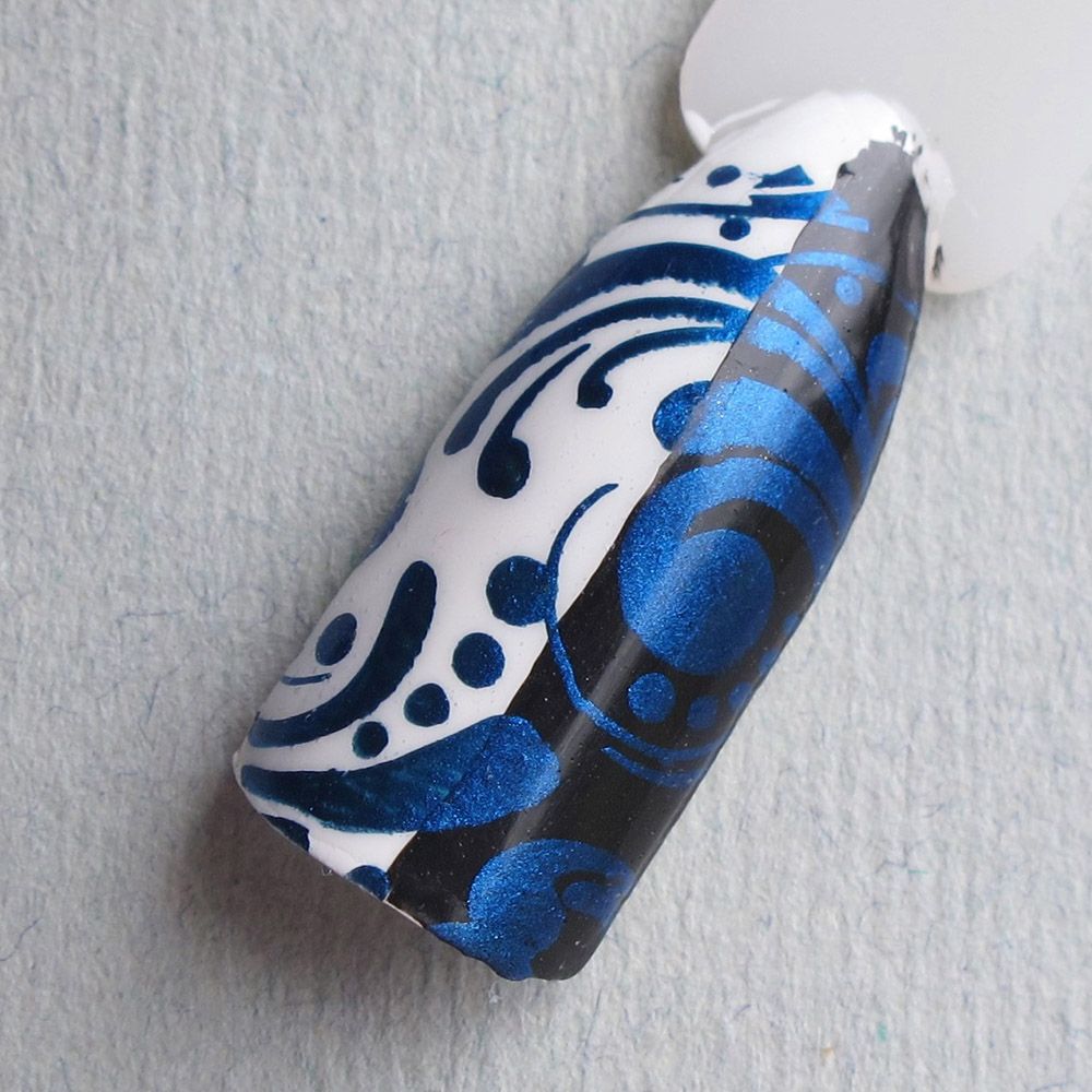 Hit the Bottle &quot;I Blue it All on Polish&quot; Stamping Polish