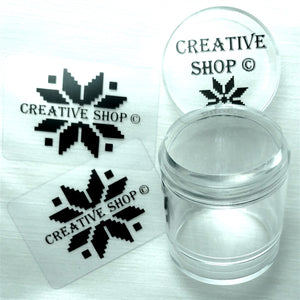 Creative Shop Holo Glassy Stamper + Scraper Set