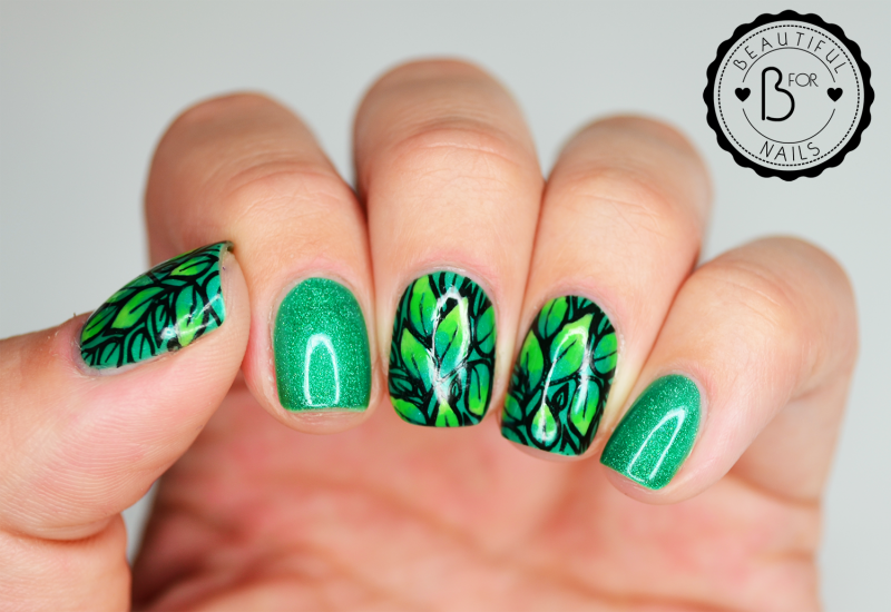 B. loves plates- Stamping Plates- B.04 leaves of happiness