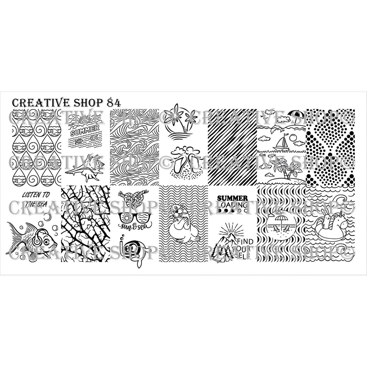 Creative Shop- Stamping Plate- 084