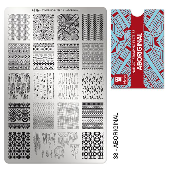 Moyra Stamping Plate 038- Aboriginal