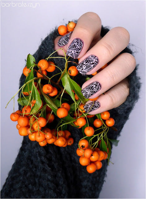 B. loves plates- Stamping Plates- B.04 leaves of happiness