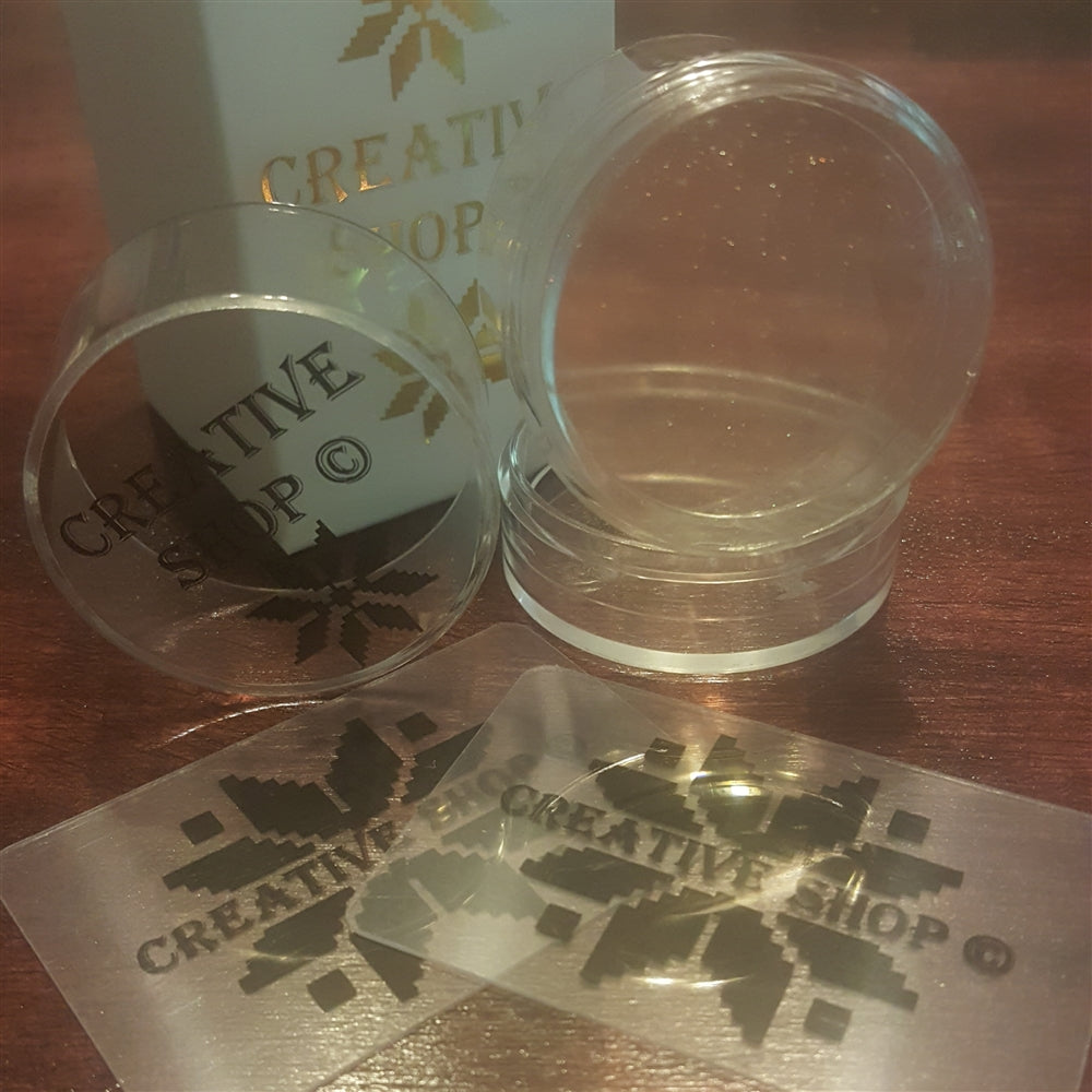 Creative Shop Holo Glassy Stamper + Scraper Set