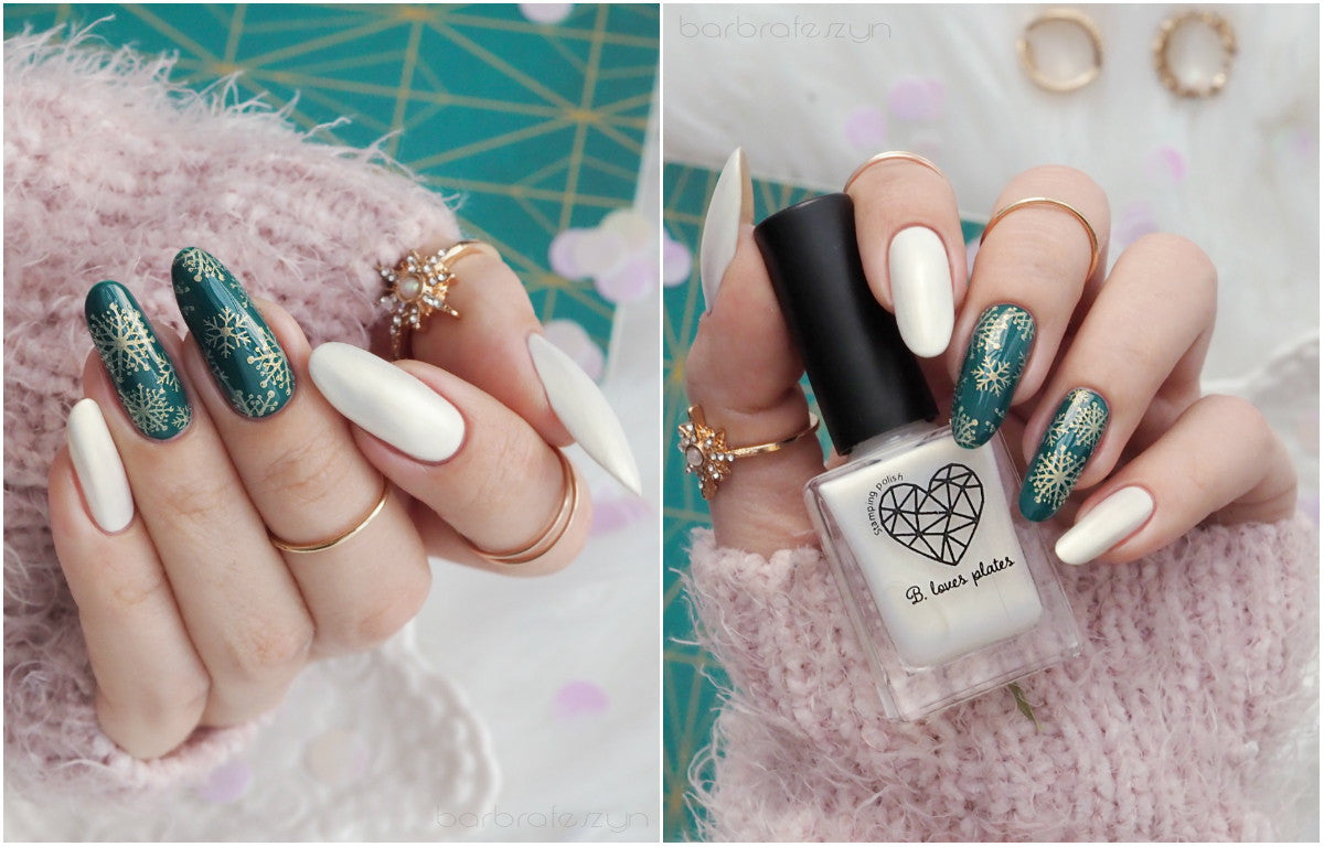 B. loves plates- Stamping Polish- BLP31 B. a Snowman