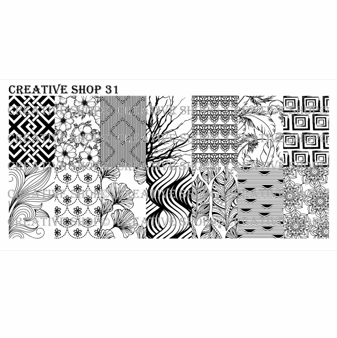 Creative Shop- Stamping Plate- 031
