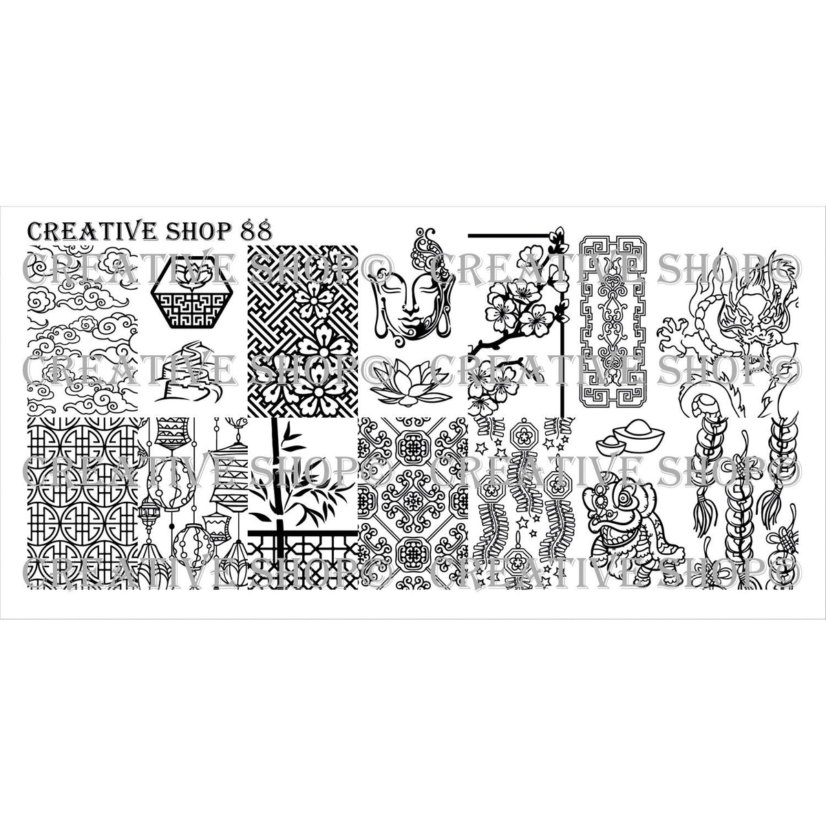 Creative Shop- Stamping Plate- 088