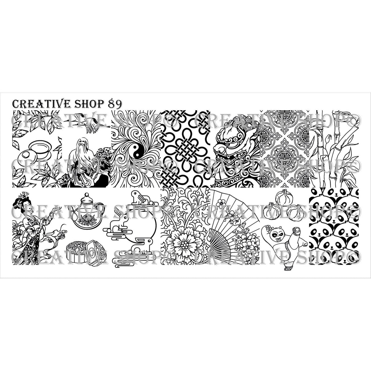 Creative Shop- Stamping Plate- 089