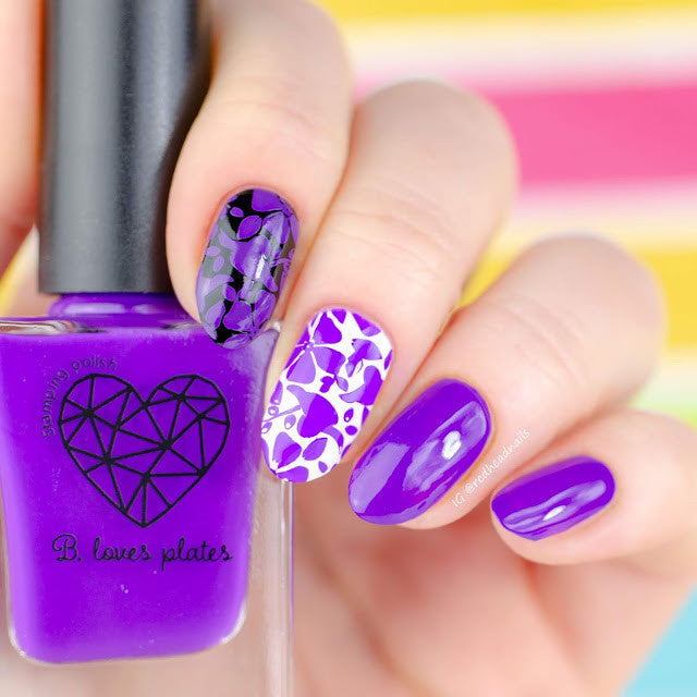 B. loves plates- Stamping Polish- BLP16 B. a Plum