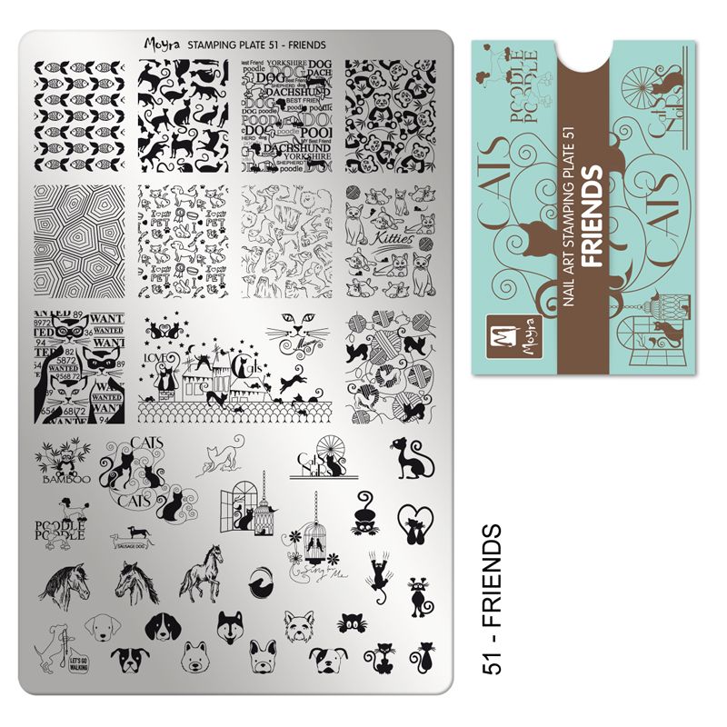 Moyra Stamping Plate 051- Friends