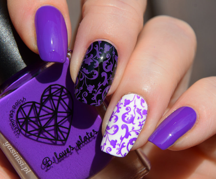 B. loves plates- Stamping Polish- BLP16 B. a Plum
