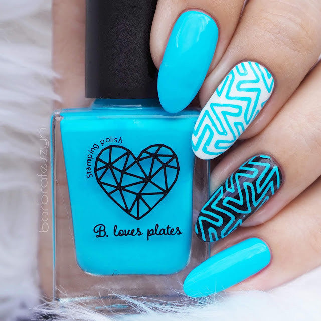 B. loves plates- Stamping Polish- BLP15 B. a Blueberry