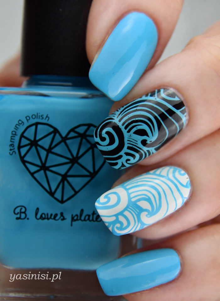 B. loves plates- Stamping Polish- BLP15 B. a Blueberry
