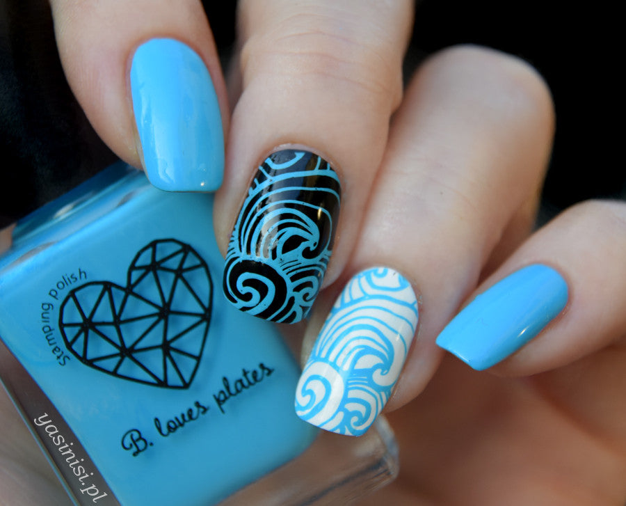 B. loves plates- Stamping Polish- BLP15 B. a Blueberry