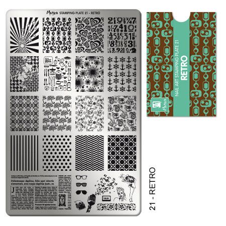 Moyra Stamping Plate 21 - Retro