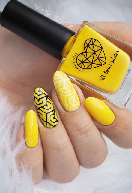 B. loves plates- Stamping Polish- BLP13 B. a Lemon