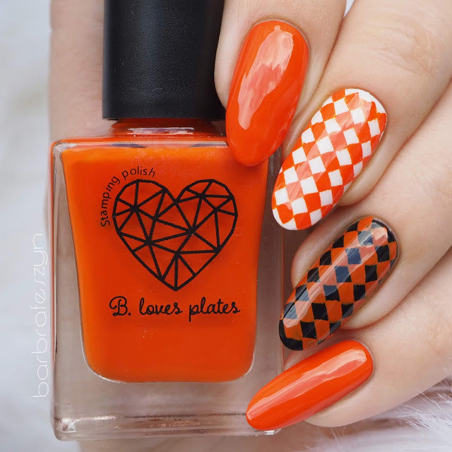 B. loves plates- Stamping Polish- BLP12 B. an Orange