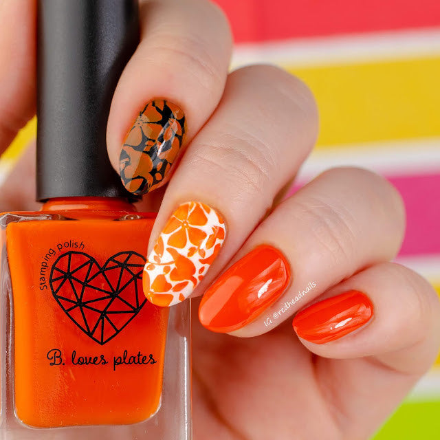 B. loves plates- Stamping Polish- BLP12 B. an Orange