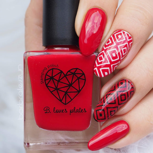 B. loves plates- Stamping Polish- BLP11 B. a Strawberry