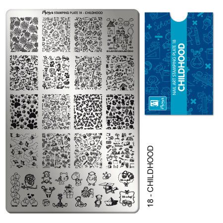 Moyra Stamping Plate 018 - Childhood