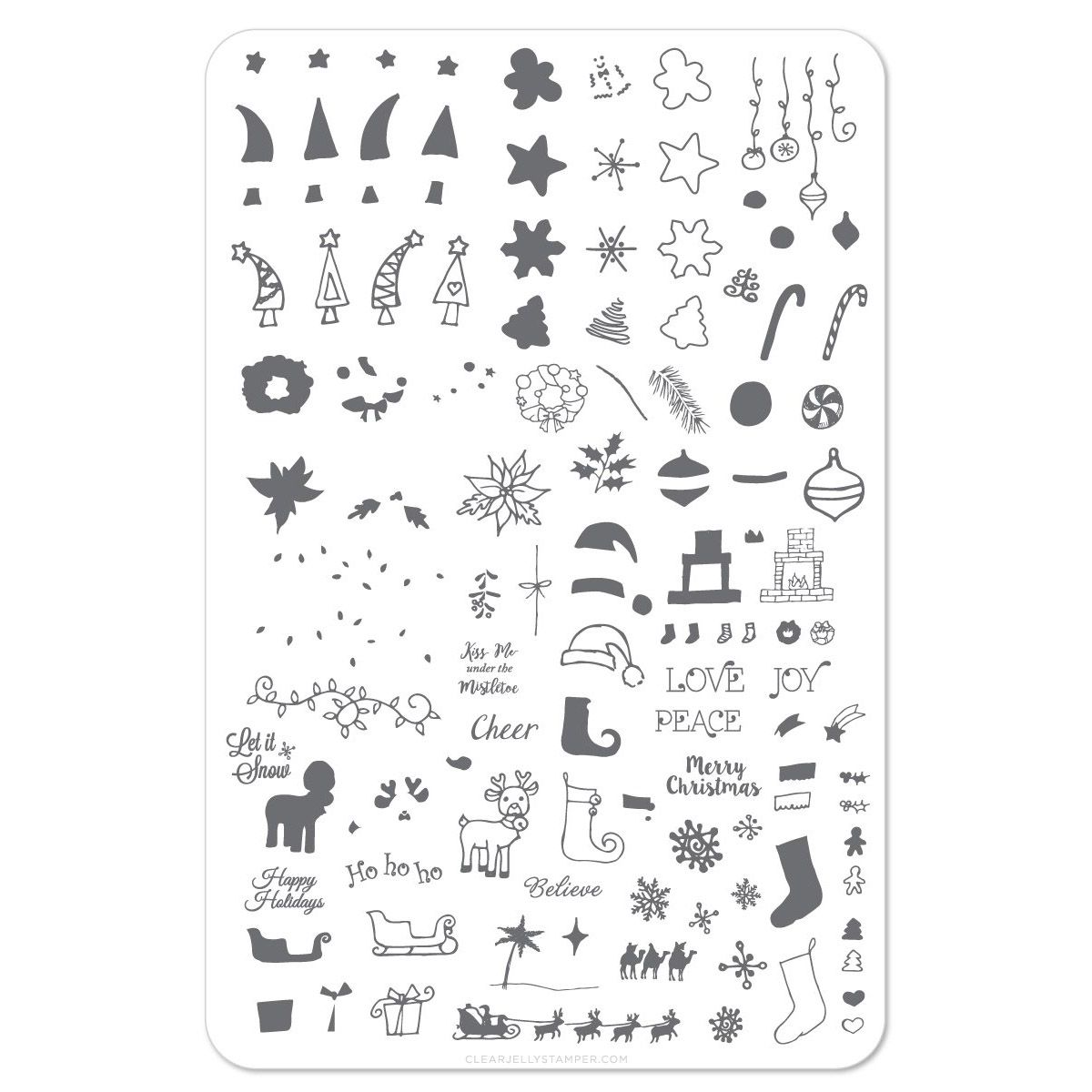 Clear Jelly Stamper- Under the Mistletoe (CjSC-10)