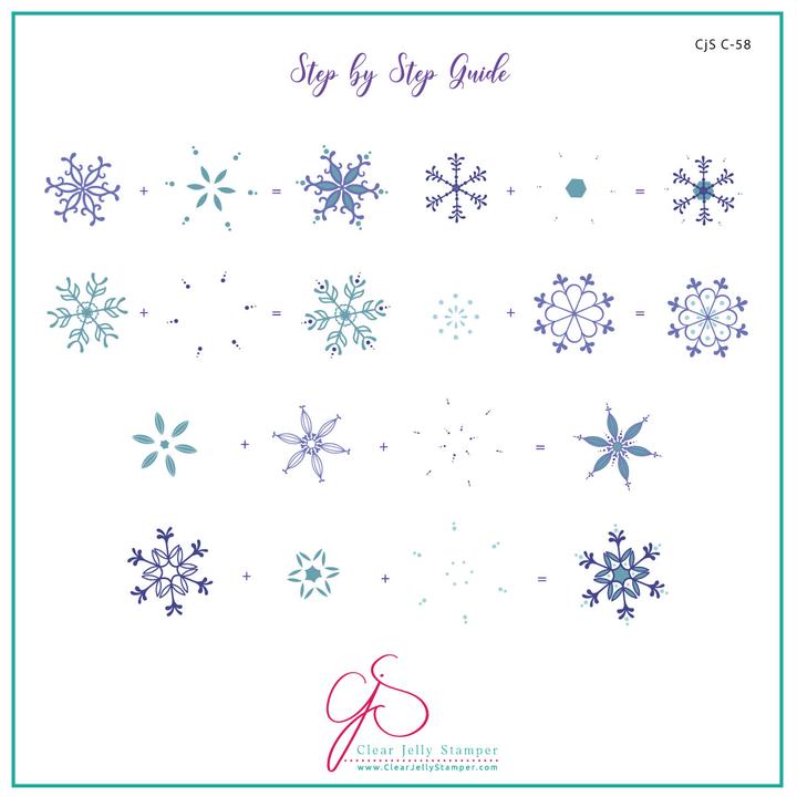 Clear Jelly Stamper- C-58- All is Calm