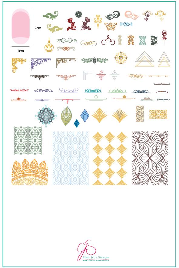 Clear Jelly Stamper- CjS-101- Delicate Deco