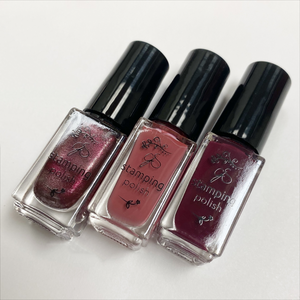Clear Jelly Stamper- Stamping Polish- Berry Blend Trio (3 colors)