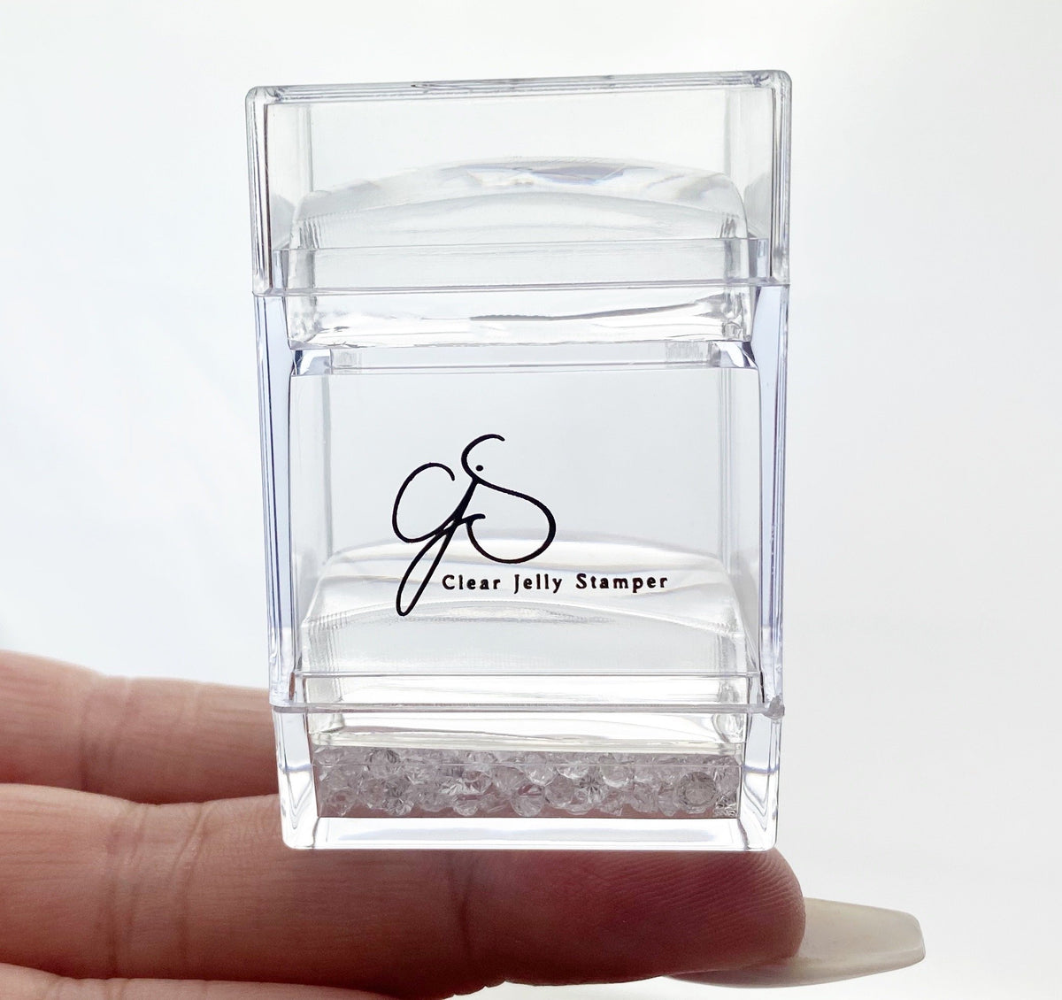 Clear Jelly Stamper- Bling Cubed Stamper