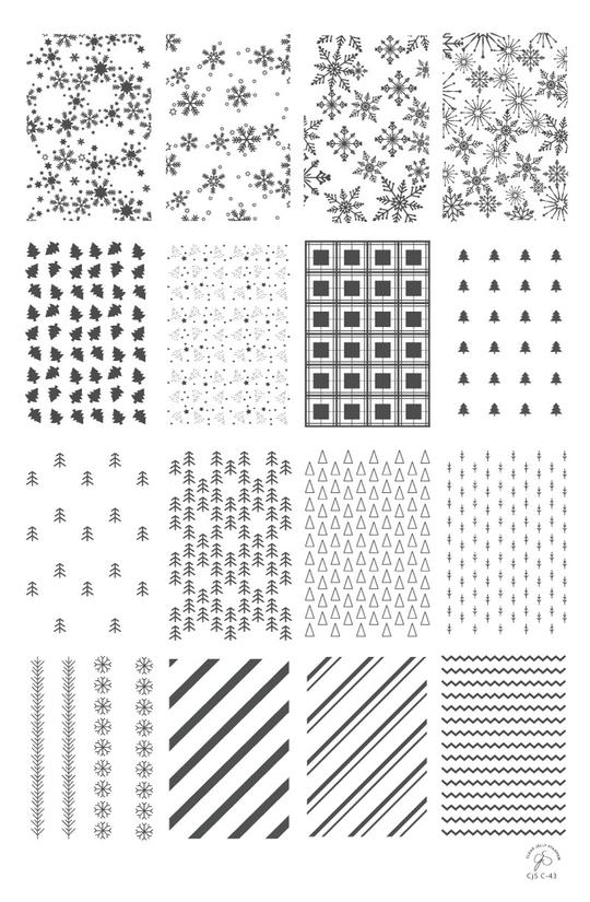 Clear Jelly Stamper- C-43- Pretty Paper- Elegant