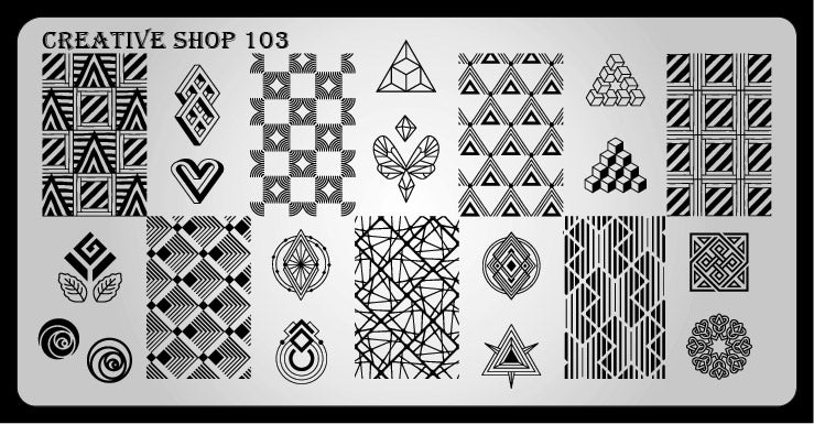 Creative Shop- Stamping Plate- 103