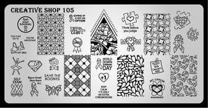 Creative Shop- Stamping Plate- 105