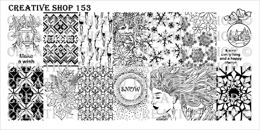 Creative Shop- Stamping Plate- 153