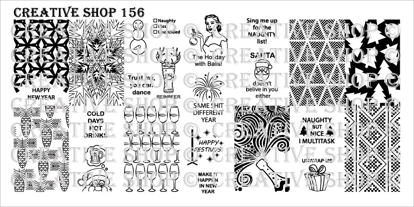 Creative Shop- Stamping Plate- 156
