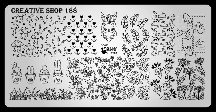Creative Shop- Stamping Plate- 188