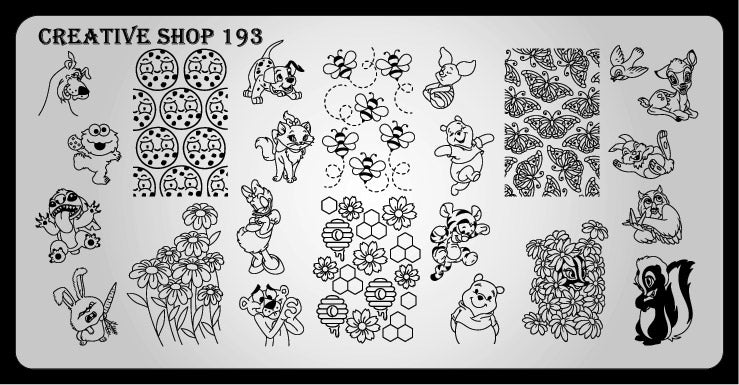 Creative Shop- Stamping Plate- 193