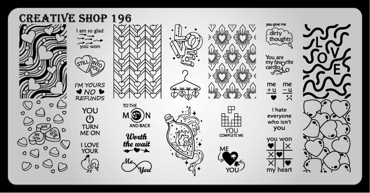 Creative Shop- Stamping Plate- 196