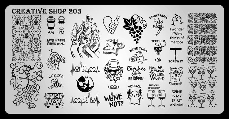 Creative Shop- Stamping Plate- 203