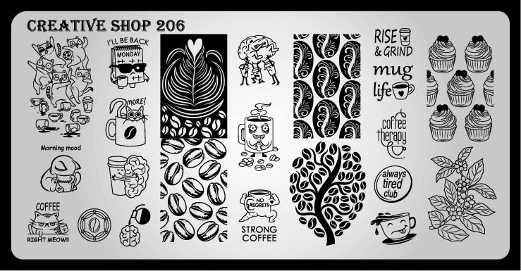 Creative Shop- Stamping Plate- 206