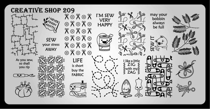 Creative Shop- Stamping Plate- 209