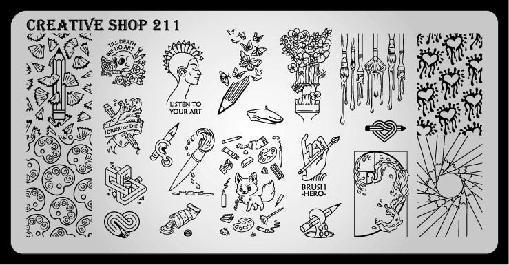 Creative Shop- Stamping Plate- 211
