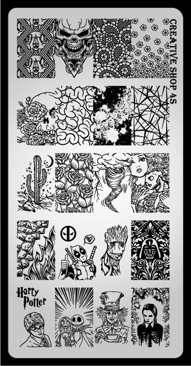 Creative Shop- Stamping Plate- 004S