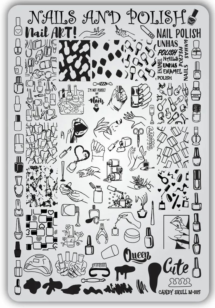 Candy Skull- Stamping Plates- M-005