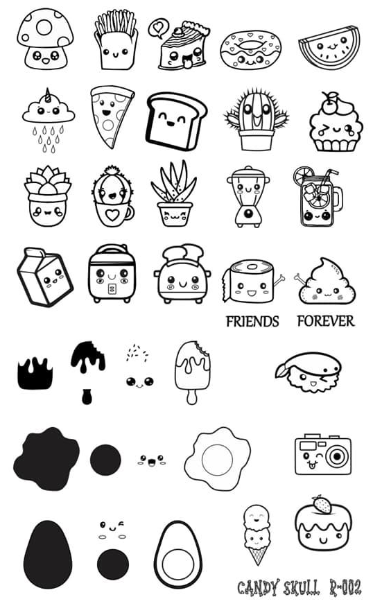 Candy Skull- Stamping Plates- R-002