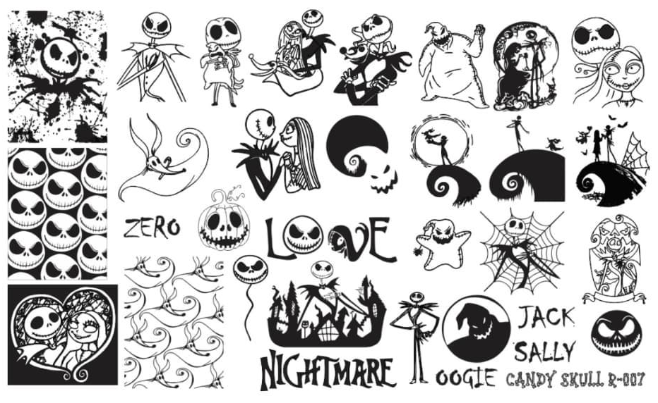 Nightmare Before Christmas Stencil