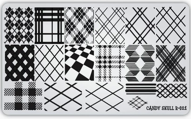 Candy Skull- Stamping Plates- R-021