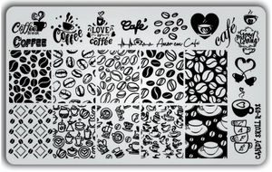 Candy Skull- Stamping Plates- R-031